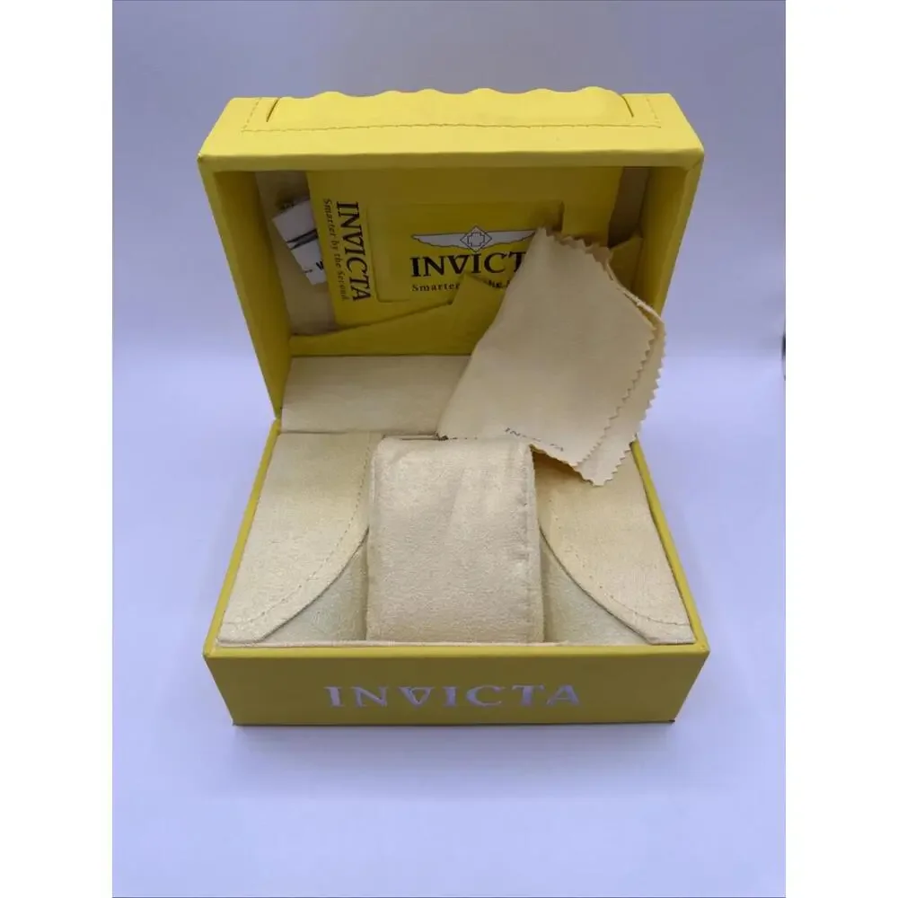 Invicta Yellow Watch Display Storage Presentation Box  Case ONLY